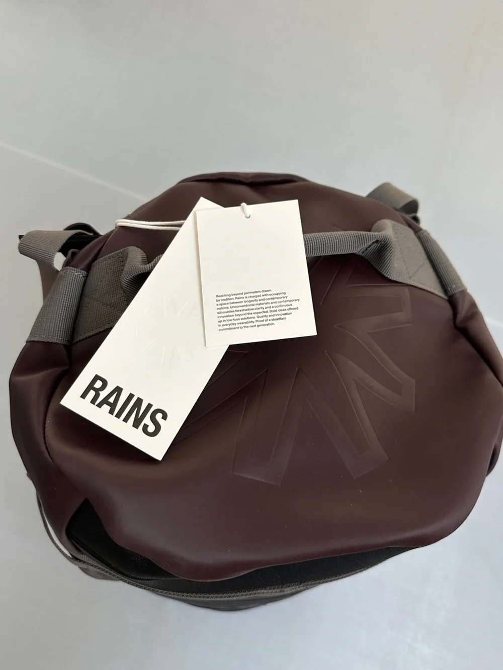 New Rains Texel Backpack Duffle Bag Dark Purple (Depth)